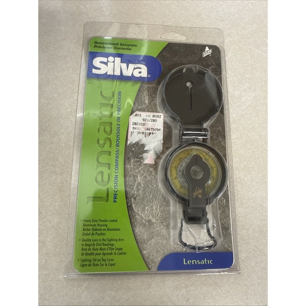 Silva Lensatic Precision Compass NOS Sealed Outdoor Series